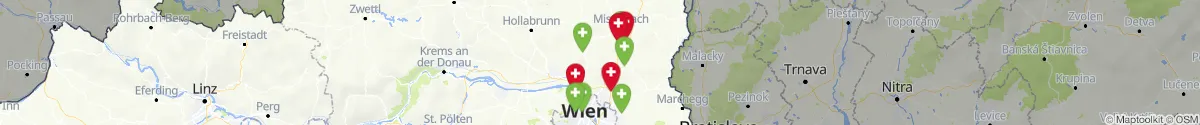 Kartenansicht für Apotheken-Notdienste in der Nähe von Hochleithen (Mistelbach, Niederösterreich)